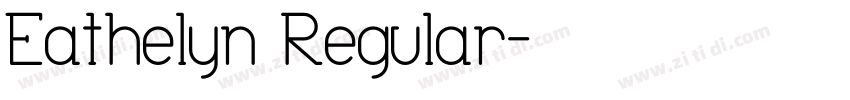 Eathelyn Regular字体转换
